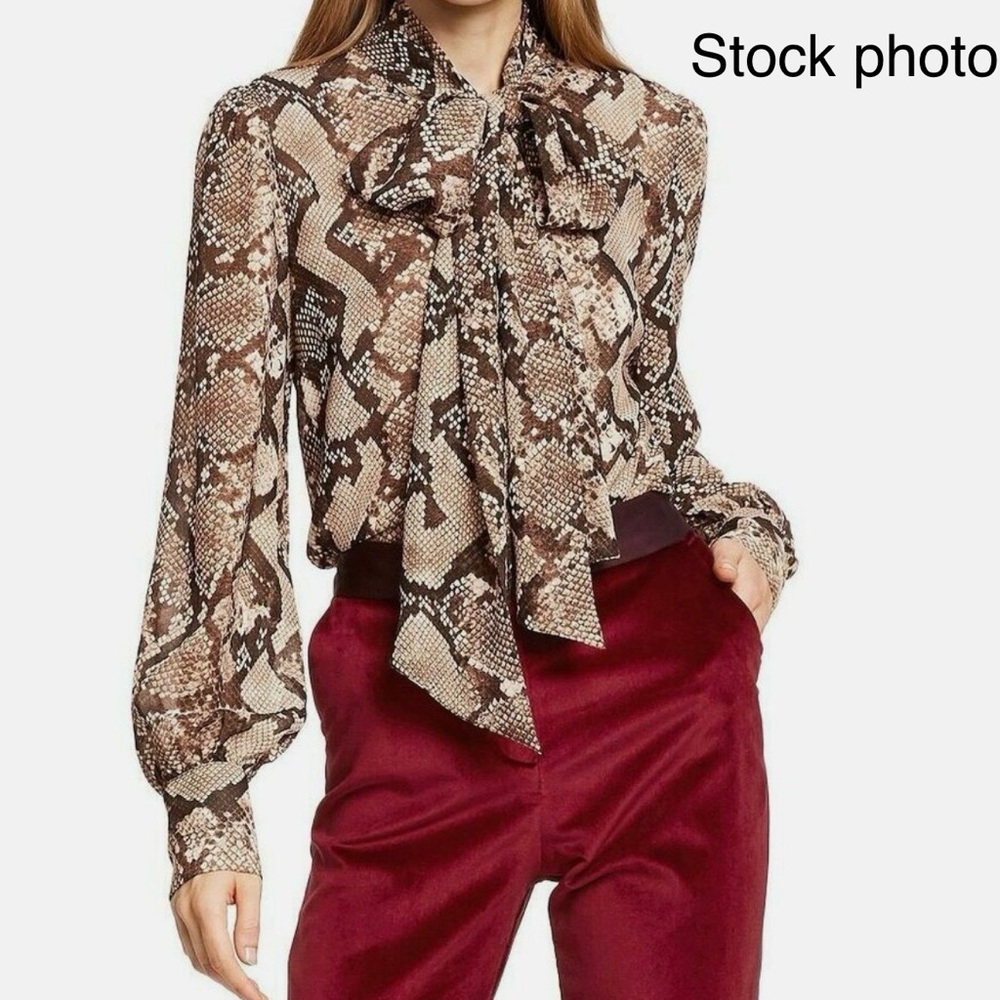 ***RARE*** BNWT ALTUZARRA X TARGET SNAKE PRINT BLOUSE WITH WRAP SCARF